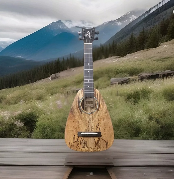 ST Concert Spalted Mango Ukulele - Click Image to Close